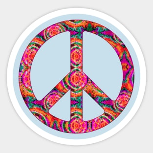Peace hippie tie Sticker